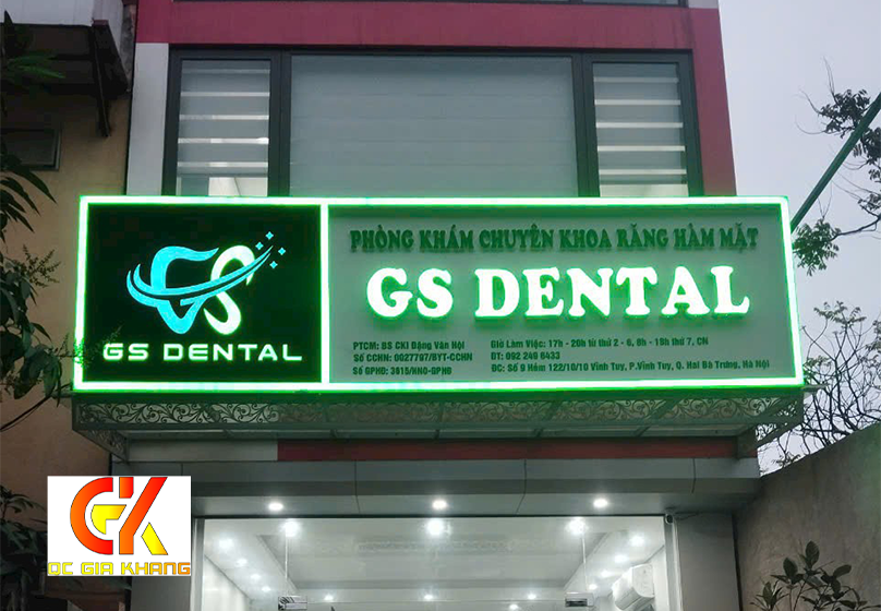 Tính nhận diện thương hiệu rõ ràng của biển quảng cáo nha khoa